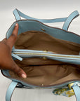 Nanette Lepore Ice Blue Kassandra Triple Section Shoulder Bag