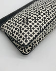 Coach Black & White Patent Leather Penelope Op Art Convertible clutch 13166
