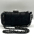 Mary Frances Sublime Black Beaded & Jeweled Embellished Clutch