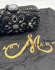 Mary Frances Sublime Black Beaded & Jeweled Embellished Clutch