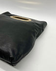 Michael Kors Black Leather Berkley Clutch