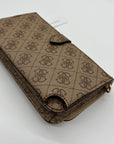 Guess Latte Noelle Flap Organizer Crossbody Bag