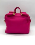 Dolce & Gabbana Pink Pebbled Leather Satchel Bag