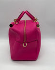 Dolce & Gabbana Pink Pebbled Leather Satchel Bag