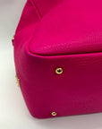 Dolce & Gabbana Pink Pebbled Leather Satchel Bag