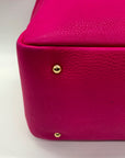 Dolce & Gabbana Pink Pebbled Leather Satchel Bag