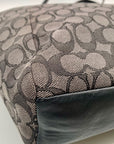 Coach Grey Signature Canvas Tote Bag