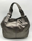 Maurizio Taiuti Grey Leather Handbag