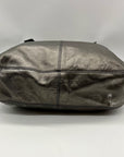 Maurizio Taiuti Grey Leather Handbag