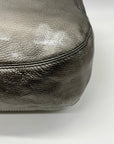 Maurizio Taiuti Grey Leather Handbag