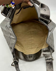 Maurizio Taiuti Grey Leather Handbag