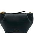 La Portegna Forest Green Leather Marta Wristlet