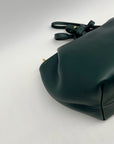 La Portegna Forest Green Leather Marta Wristlet