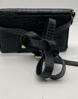 Betsey Johnson Black Faux Leather Wallet Crossbody