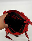 Ashwood Heritage Vintage-Wash Red Leather Shoulder Bag