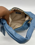 Nine West Dusty Blue Faux Leather Hobo-Style Shoulder Bag