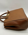 Michael Kors Brown Saffiano Leather Savannah Tote Bag