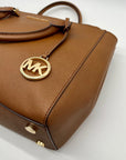 Michael Kors Brown Saffiano Leather Savannah Tote Bag