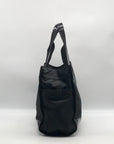 Tory Burch Black Nylon And Patent Leather Ella Tote Bag
