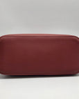 Like Dreams Red Faux Leather Yara Top Handle Crossbody Bag