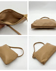 Like Dreams Camel Quilted Convertible Shoulder Bag With Wallet