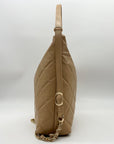 Like Dreams Camel Quilted Convertible Shoulder Bag With Wallet