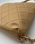 Like Dreams Camel Quilted Convertible Shoulder Bag With Wallet