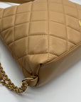 Like Dreams Camel Quilted Convertible Shoulder Bag With Wallet