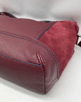 The Sak Burgundy Suede Kendra Shoulder Bag