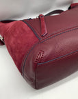 The Sak Burgundy Suede Kendra Shoulder Bag