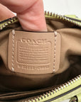 Coach Lime Green Leather Mini Rowan Crossbody Bag C9950