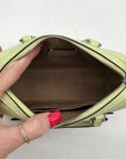 Coach Lime Green Leather Mini Rowan Crossbody Bag C9950