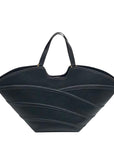 I.N.C. International Concepts Black Faux Leather Zavaa Medium Tote Bag