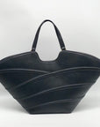 I.N.C. International Concepts Black Faux Leather Zavaa Medium Tote Bag