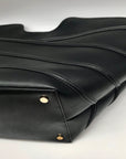 I.N.C. International Concepts Black Faux Leather Zavaa Medium Tote Bag