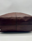 Todd's Brown Leather D-Bag Satchel