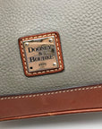 Dooney & Bourke Grey Pebble Grain Zip Zap Satchel Bag