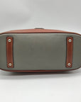 Dooney & Bourke Grey Pebble Grain Zip Zap Satchel Bag