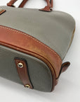 Dooney & Bourke Grey Pebble Grain Zip Zap Satchel Bag