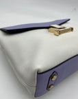 Lodis Periwinkle And White Envelope Crossbody Bag
