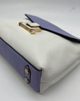 Lodis Periwinkle And White Envelope Crossbody Bag