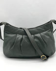 Etienne Aigner Smokey Grey Vintage Leather Shoulder Bag