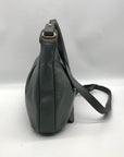 Etienne Aigner Smokey Grey Vintage Leather Shoulder Bag