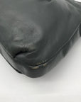 Etienne Aigner Smokey Grey Vintage Leather Shoulder Bag