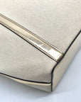 Michael Kors Pale Gold Large Jet Set Travel Top Zip Tote Bag