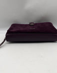 The Sak Iris Large Purple Leather Crossbody Bag