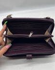 The Sak Iris Large Purple Leather Crossbody Bag