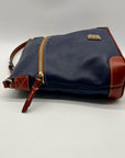 Dooney And Bourke Navy Pebbled Leather adjustable Crossbody