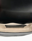Michael Kors Black Leather Medium Lydia Flap Messenger Bag