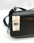 Michael Kors Black Leather Medium Lydia Flap Messenger Bag